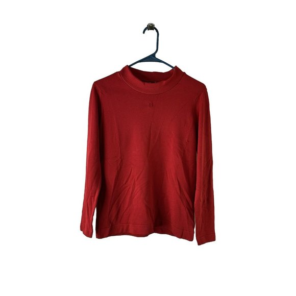 VTG 80s Givenchy Sport Stitched Boat Neck Lightweight Sweater Red - Picture 1 of 6